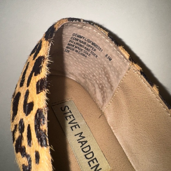 Steve Madden Gemmy leopard - loafer flats, size 8.5 - Picture 7 of 7